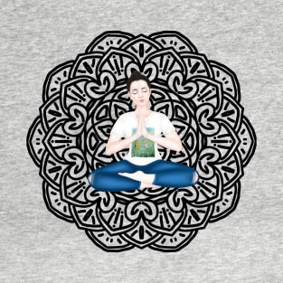 mandala. Serene casual T-Shirt